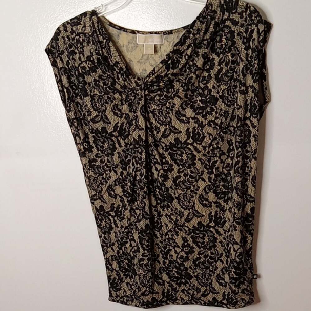 Michael Kors Women's Size XS Elegant Black Lace Top. Office. Evening out
